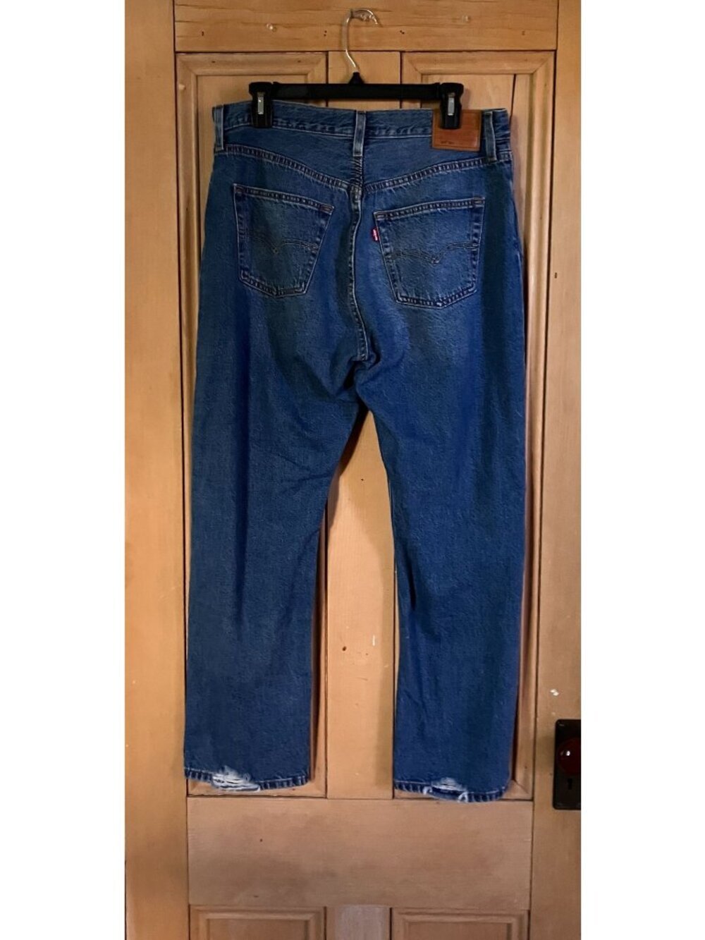 Levi's 501 Womens 90s Fit Premium Big E Straight Jeans Size 32x30 Blue AN EXC - Picture 6 of 12